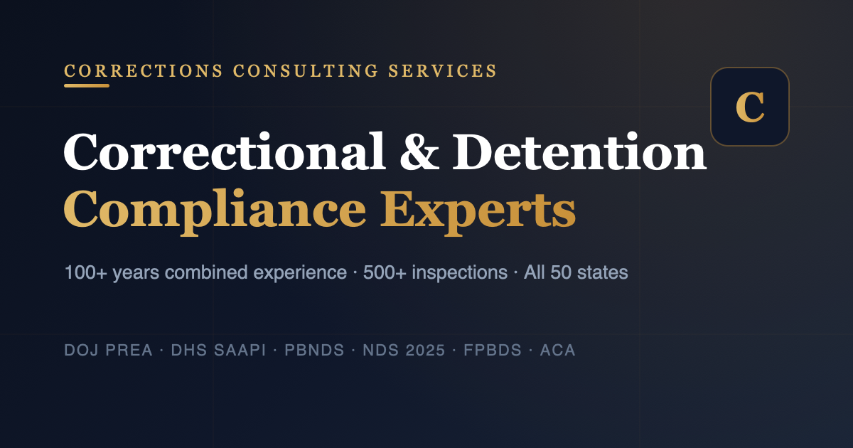 CCS — Correctional & Detention Compliance Consulting | Federal to Local